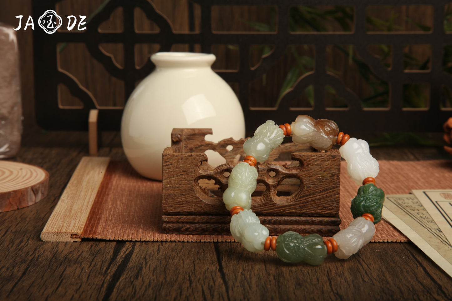 Hetian Jade Cabbage Hand String | Unique Jade™