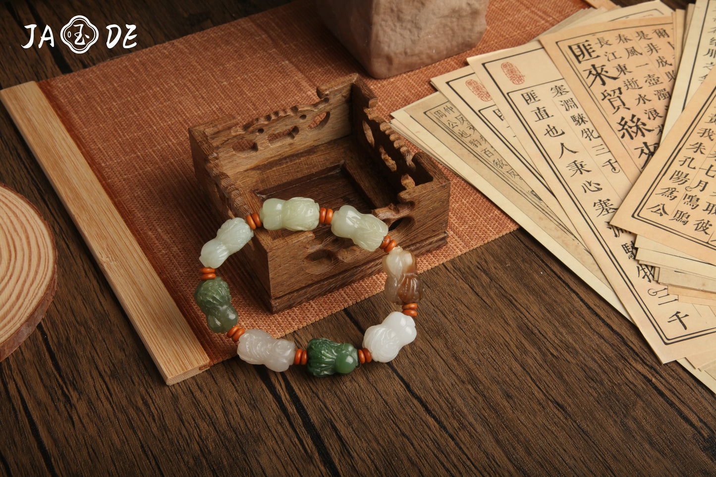 Hetian Jade Cabbage Hand String | Unique Jade™