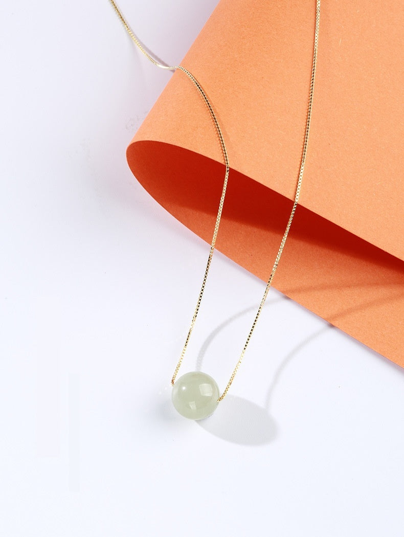 Hetian Jade “Smooth Fortune” Set – Necklace & Bracelet