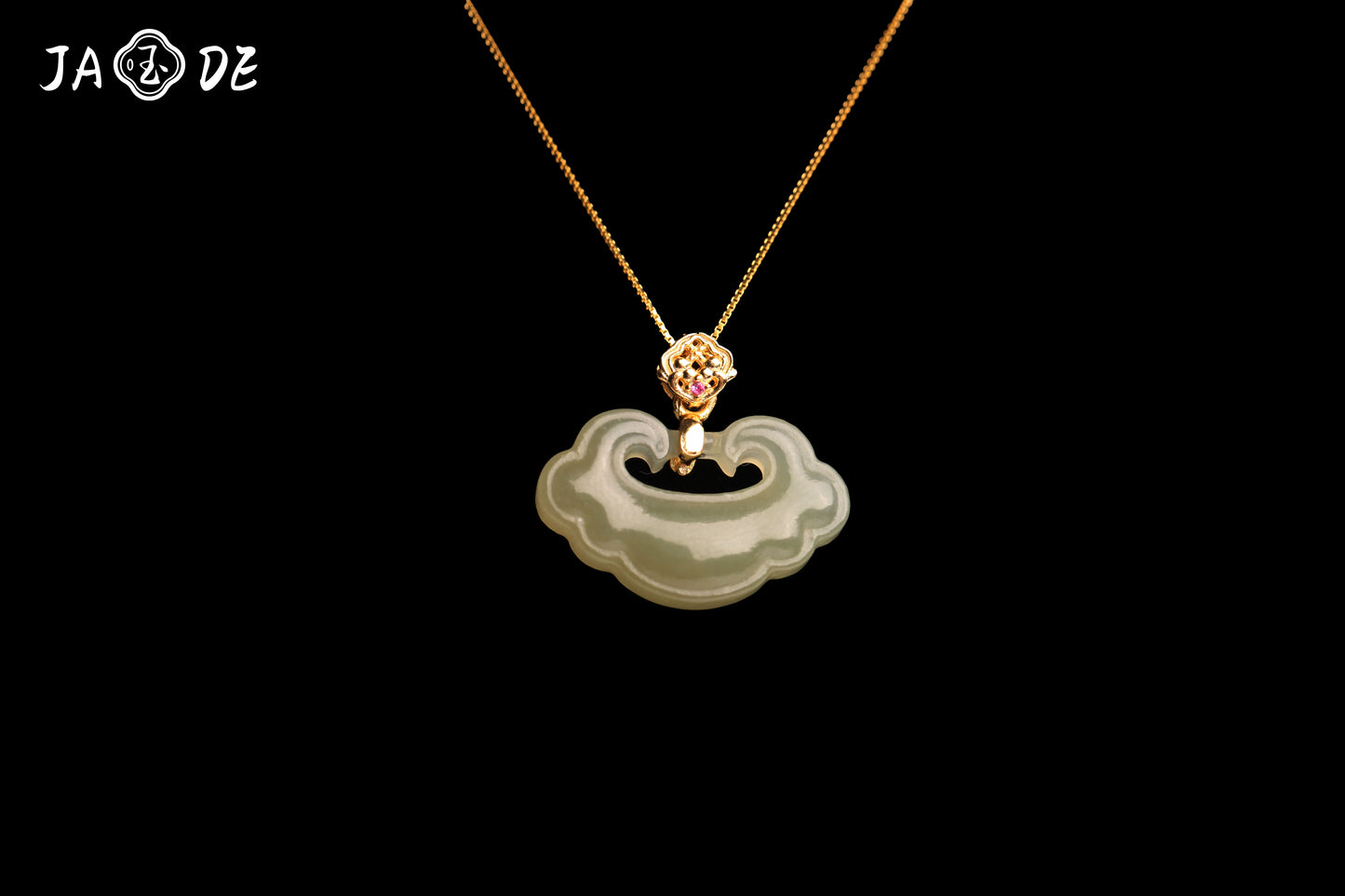 Hetian Jade Peace Lock Pendant | Unique Jade™