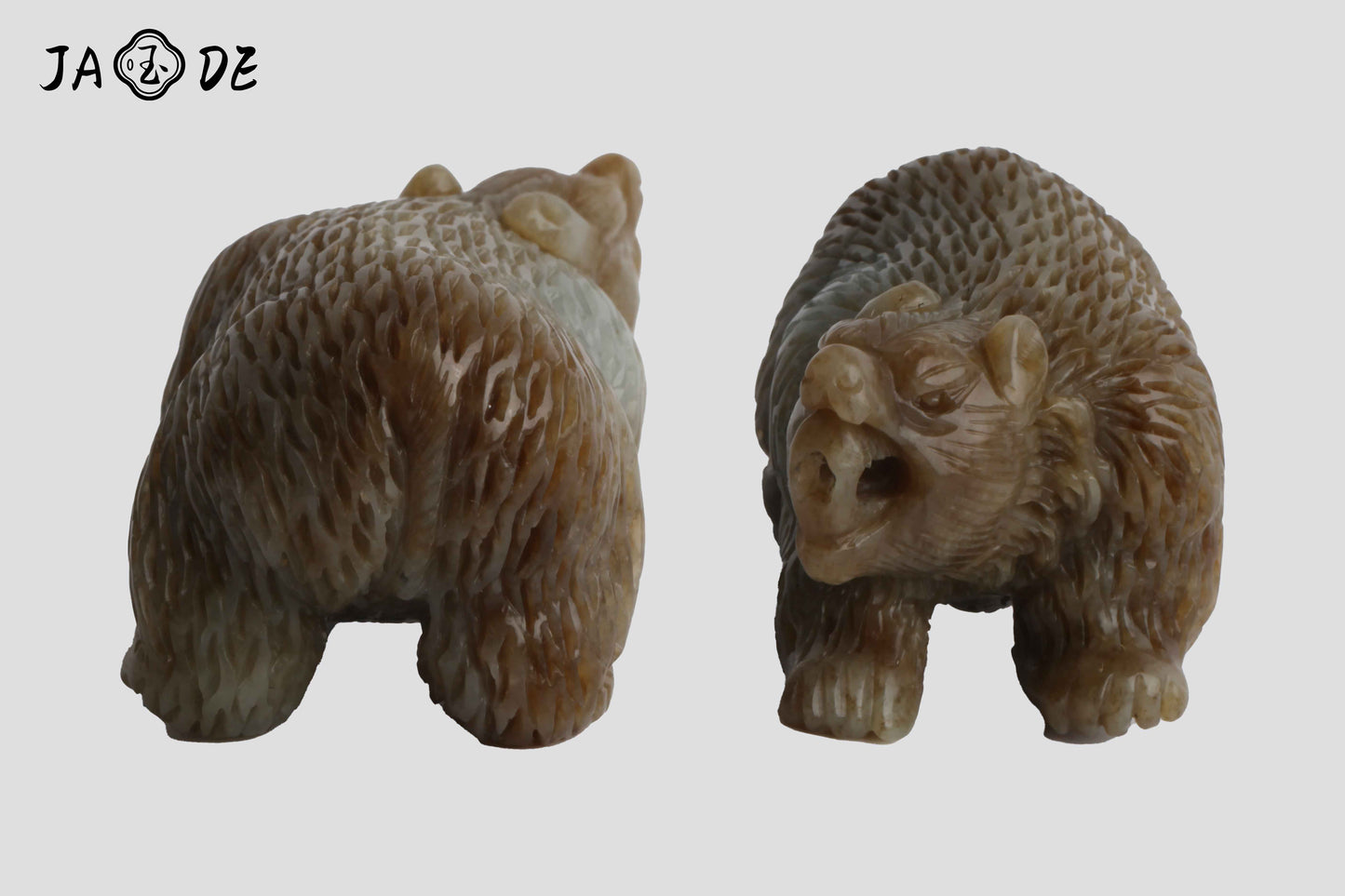 Hetian Jade Bear Pair | Unique Jade™