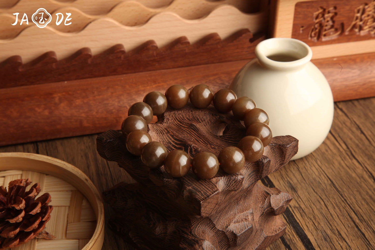 Hetian Brown Jade Bead Bracelets | Unique Jade™