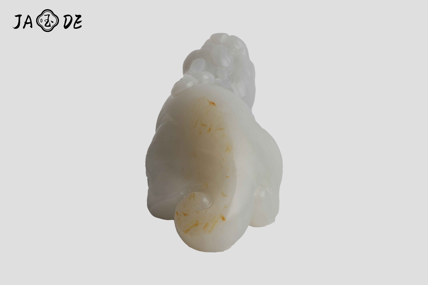 Hetian Seed Jade Sculpture – White Pixiu Guardian | Unique Jade™