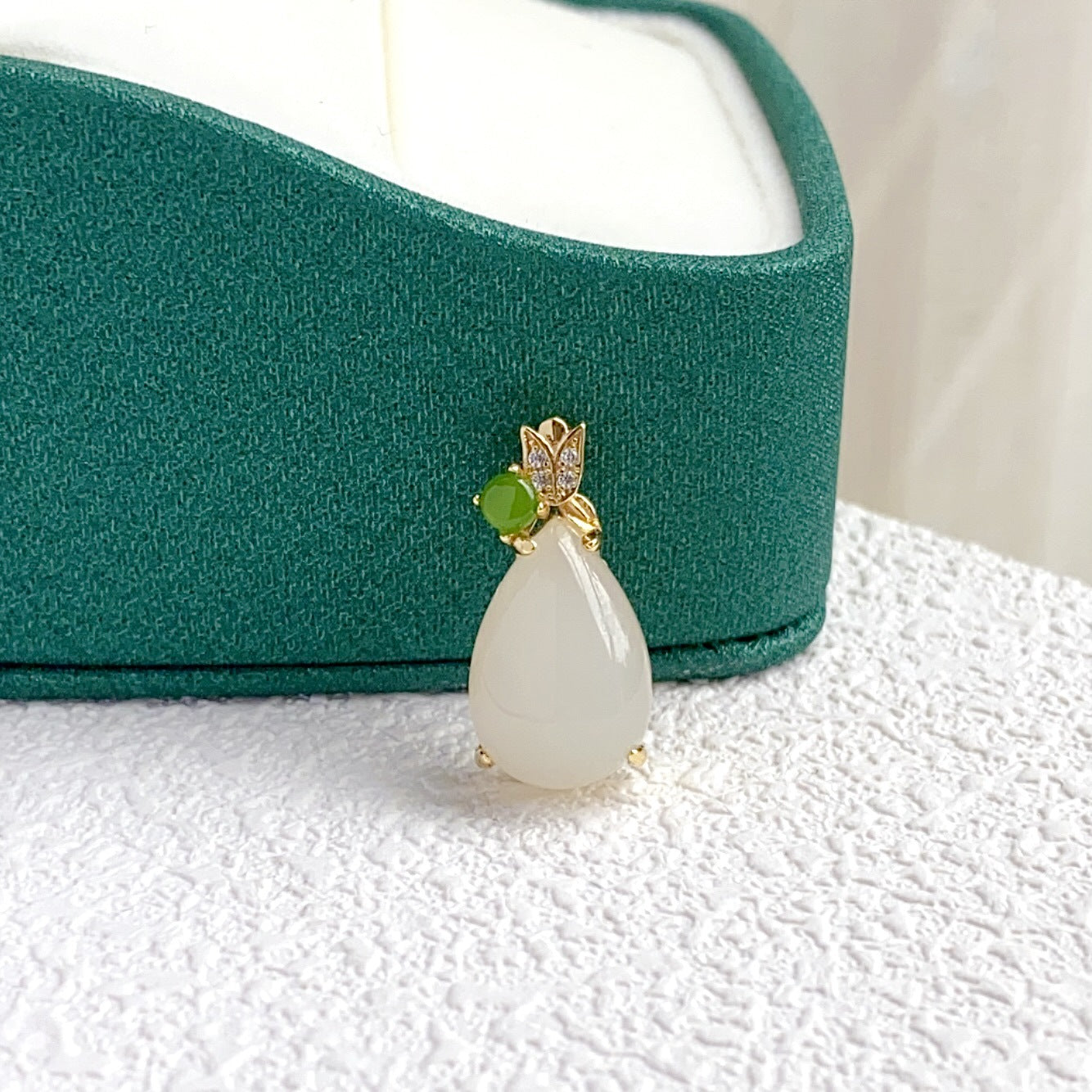 Hetian White Jade Waterdrop Pendant