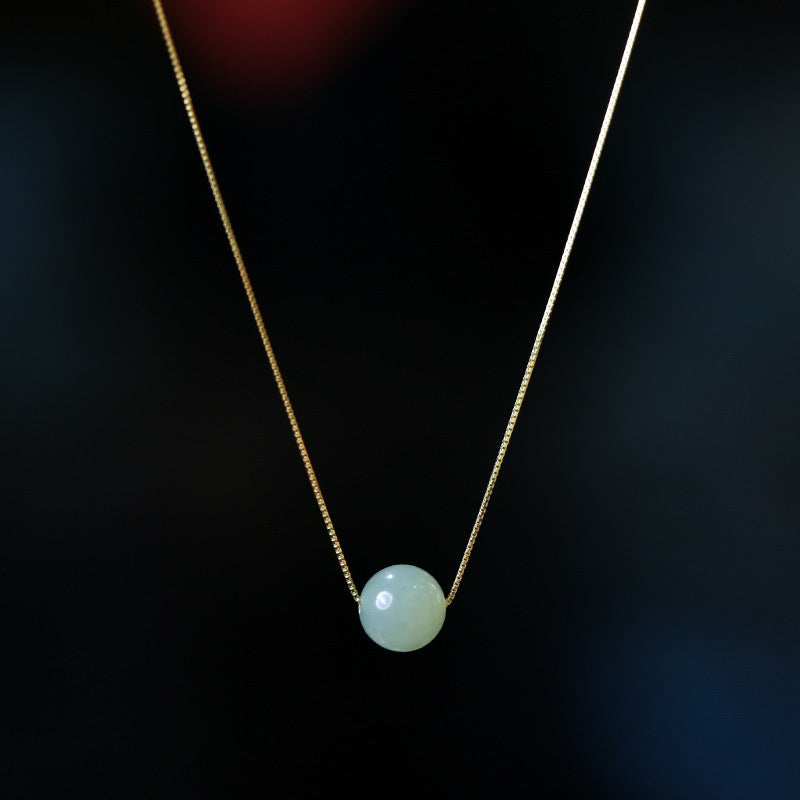 Hetian Jade “Smooth Fortune” Set – Necklace & Bracelet