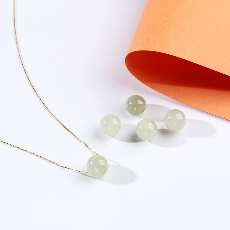 Hetian Jade “Smooth Fortune” Set – Necklace & Bracelet