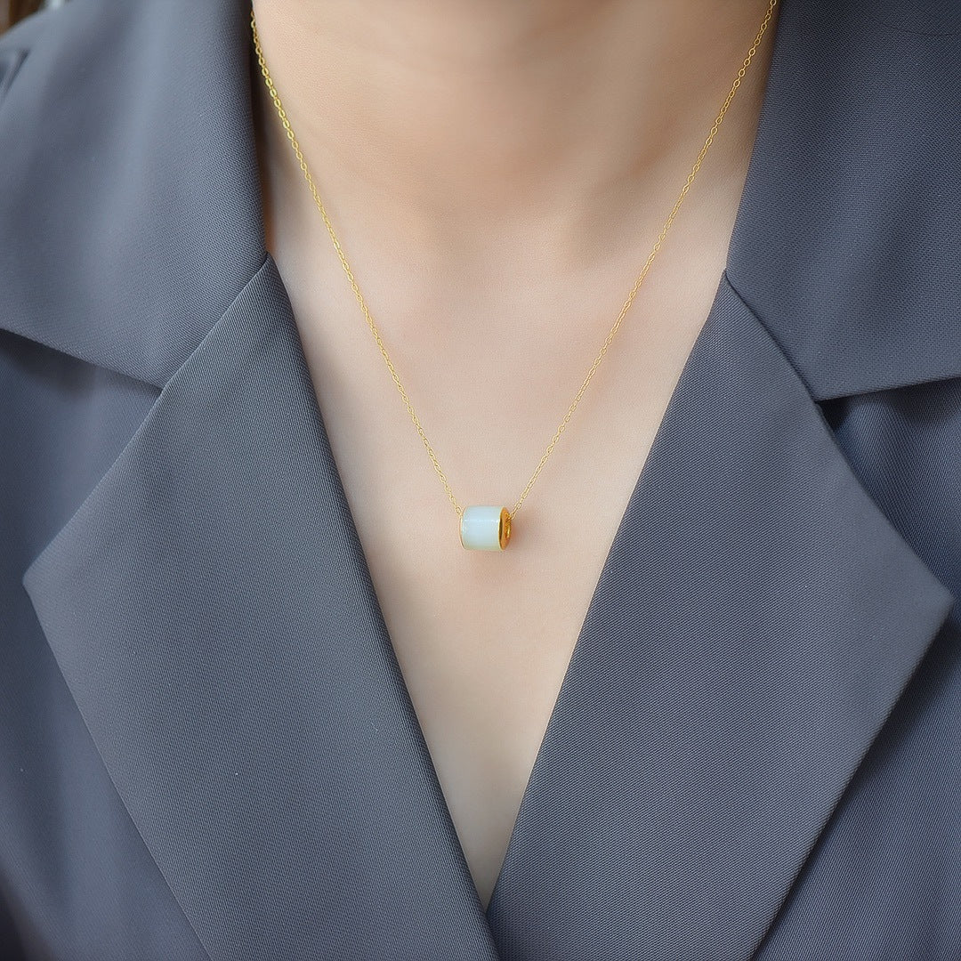 Hetian Jade LuLuTong Pendant Necklace