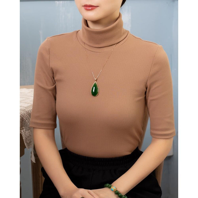 Hetian Jade Spinach Green Drop Pendant