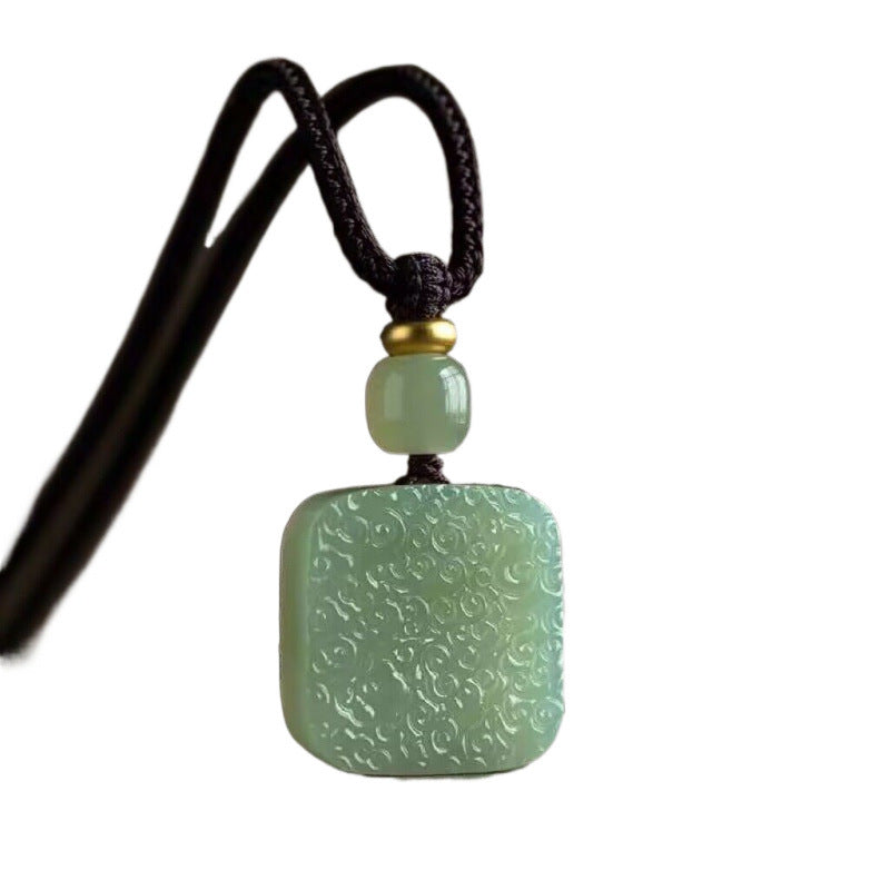 Hetian Jade “Auspicious Cloud” Safety Pendant