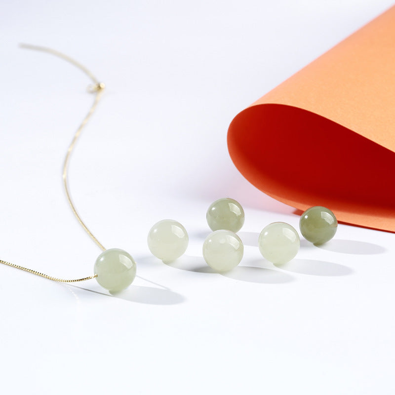 Hetian Jade “Smooth Fortune” Set – Necklace & Bracelet