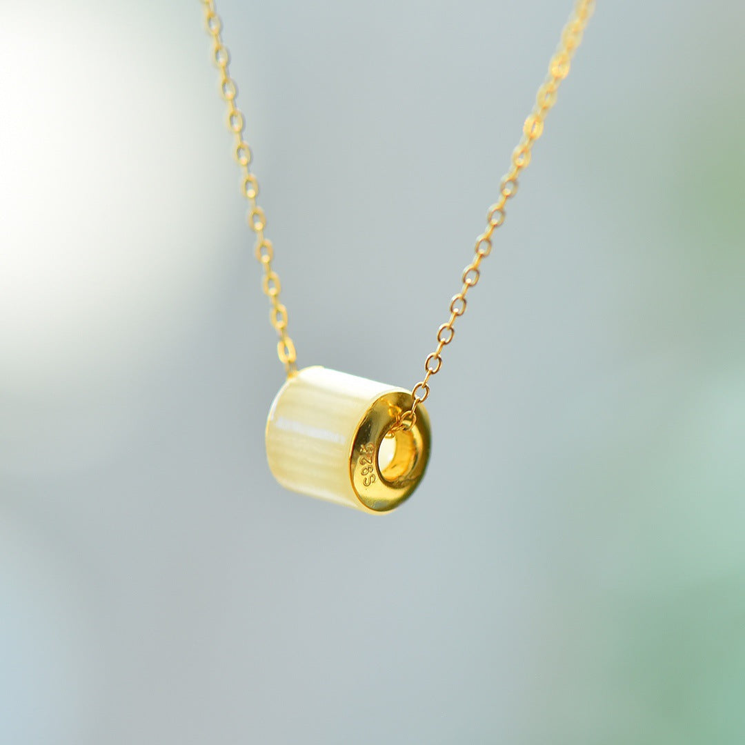 Hetian Jade LuLuTong Pendant Necklace