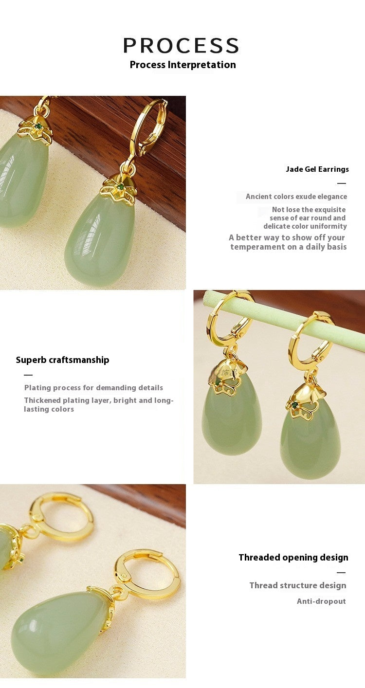 Hetian Jade Earrings – Jade Dewdrops