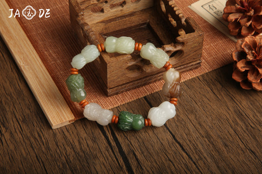 Hetian Jade Cabbage Hand String | Unique Jade™