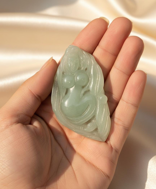 Hetian Jade Angel Pendant | Unique Jade™