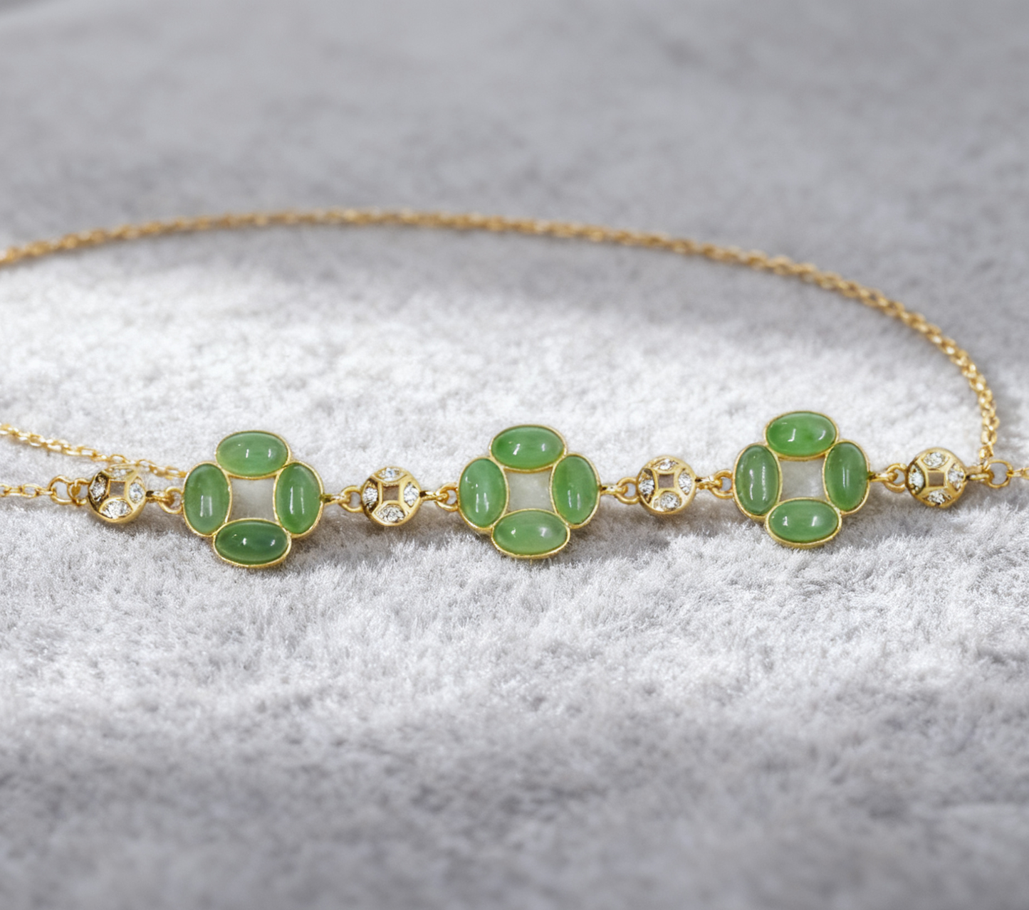 Nephrite Jade Bracelet, Green Spinach Jade Bracelet, Handmade Adjustable Bracelet, 3.13g