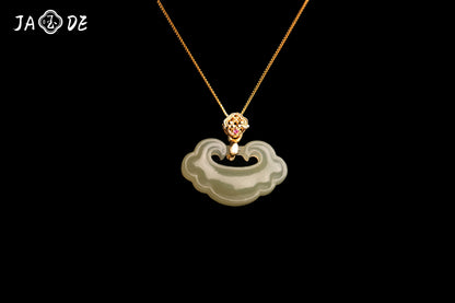 Hetian Jade Peace Lock Pendant | Unique Jade™
