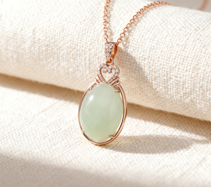 Nephrite Jade Pendant, Teardrop Green Jade Pendant, 7.54g Handmade Jewelry, Sterling Silver Bail