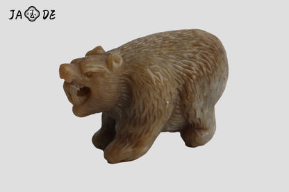 Hetian Jade Bear Pair | Unique Jade™
