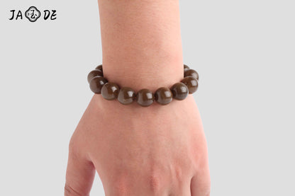 Hetian Brown Jade Bead Bracelets | Unique Jade™