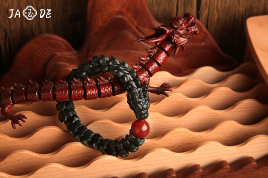Hetian Jade “Coiled Dragon” Bracelet | Unique Jade™