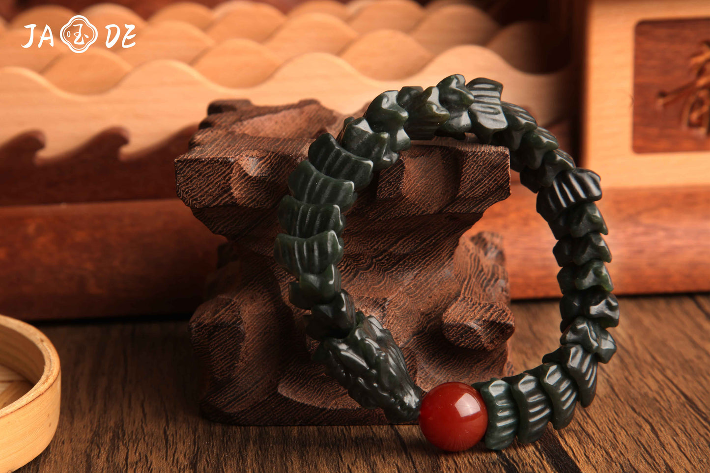 Hetian Jade “Coiled Dragon” Bracelet | Unique Jade™