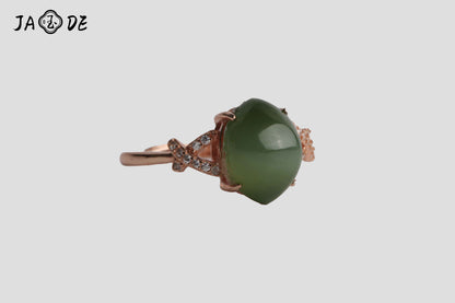 Hetian Jade Cat’s Eye Ring | Unique Jade™