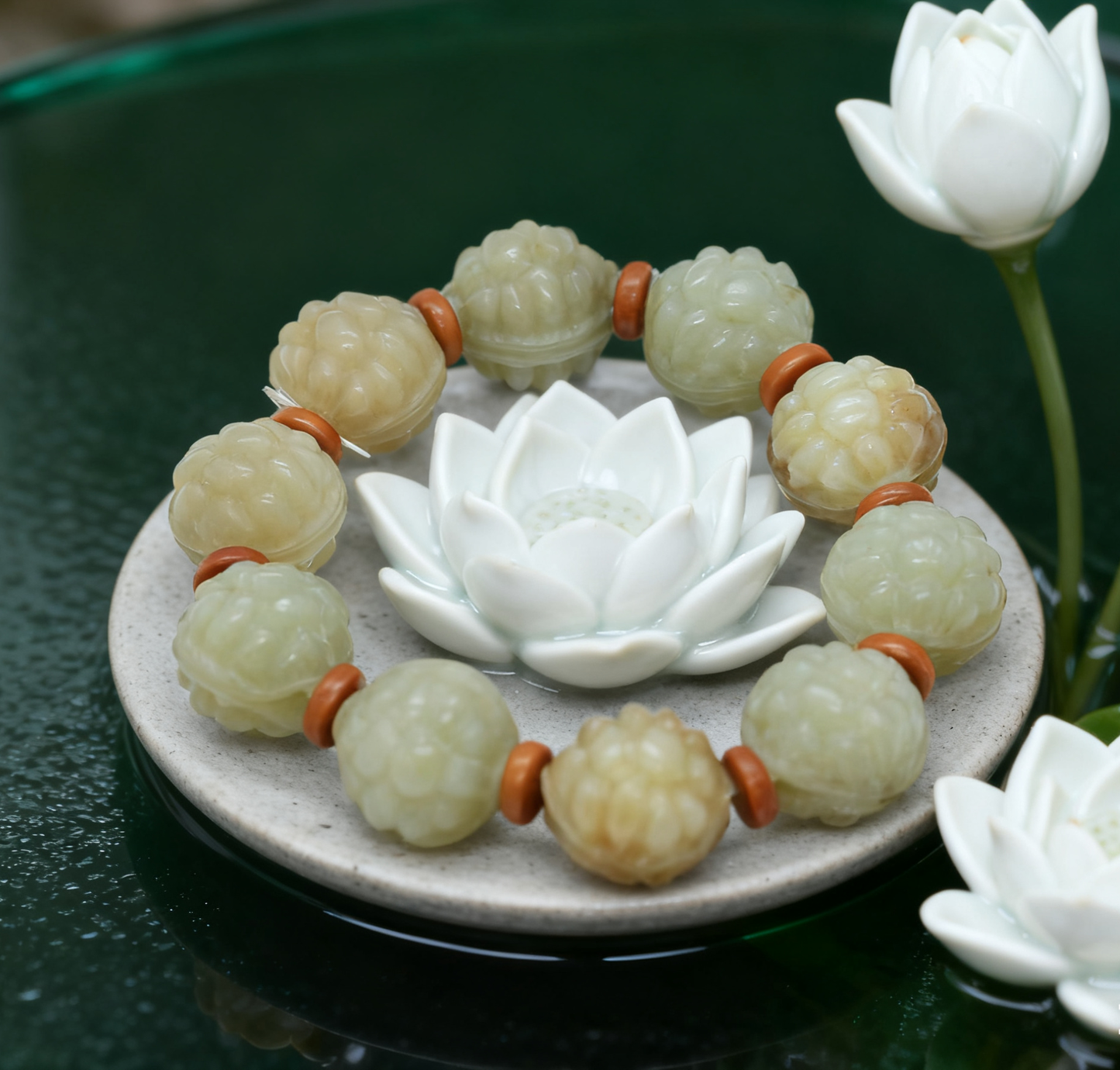 Tortoise Shell Jade Bracelet, 70.81g Natural Nephrite, Longevity Talisman, Wisdom and Grounding Jewelry