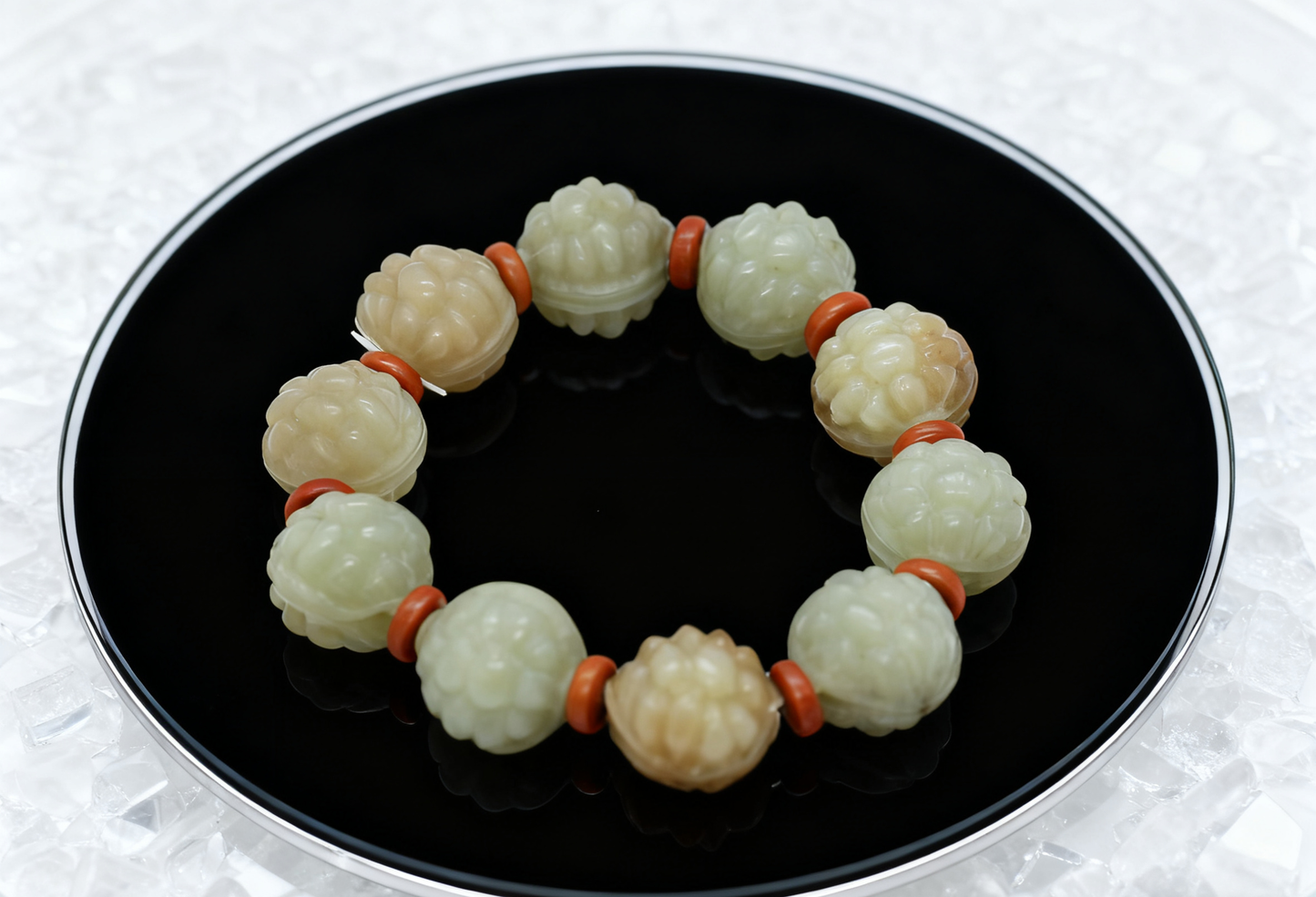 Tortoise Shell Jade Bracelet, 70.81g Natural Nephrite, Longevity Talisman, Wisdom and Grounding Jewelry