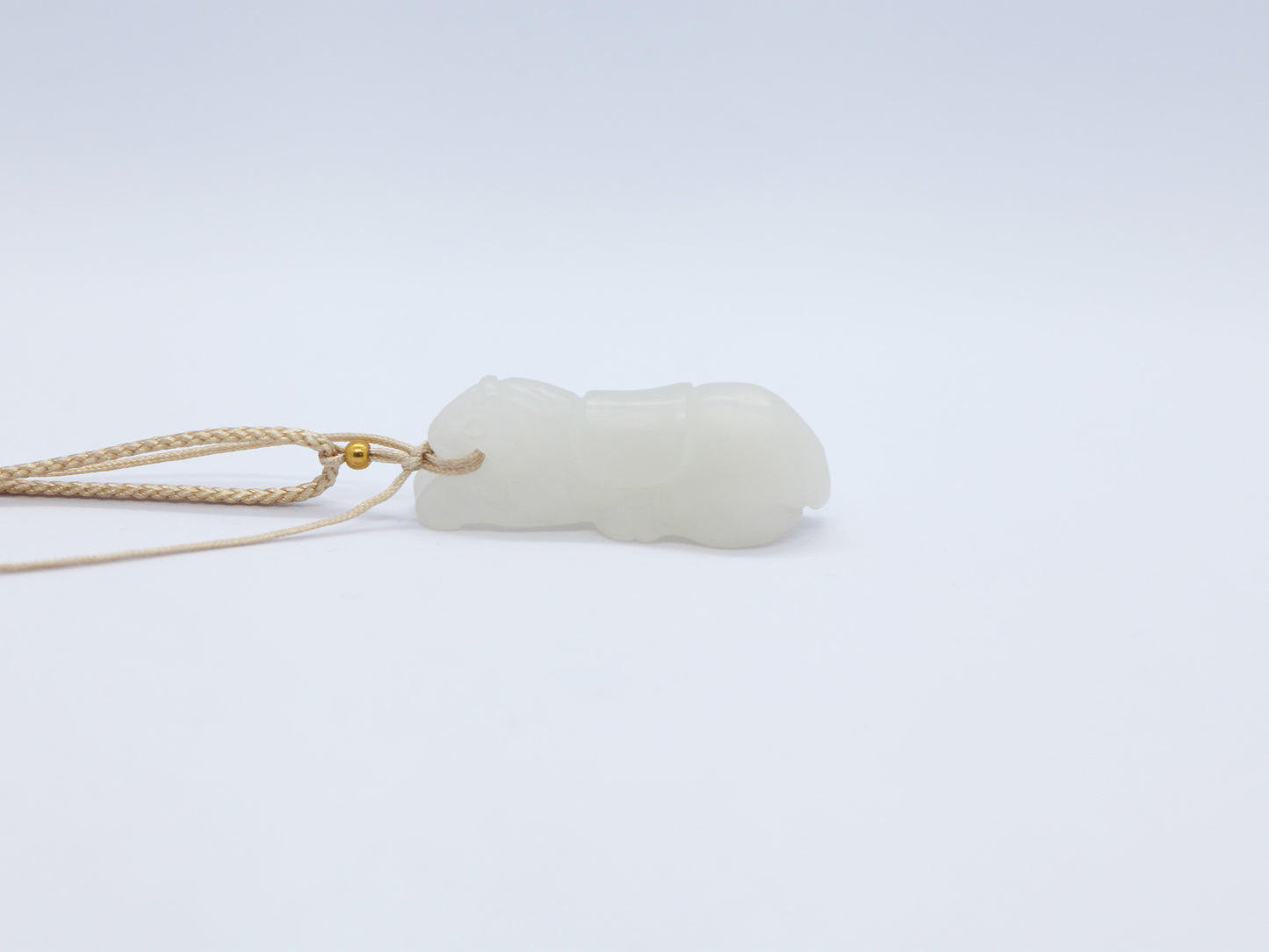 Horse Jade Pendant, Natural Nephrite 12.62g, Success Symbol Jewelry, Motivational Career Gift