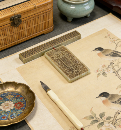 Antique Style Nephrite Jade Plaque, 60g Chinese Archaic Pendant, Ritual Object Inspired Jewelry