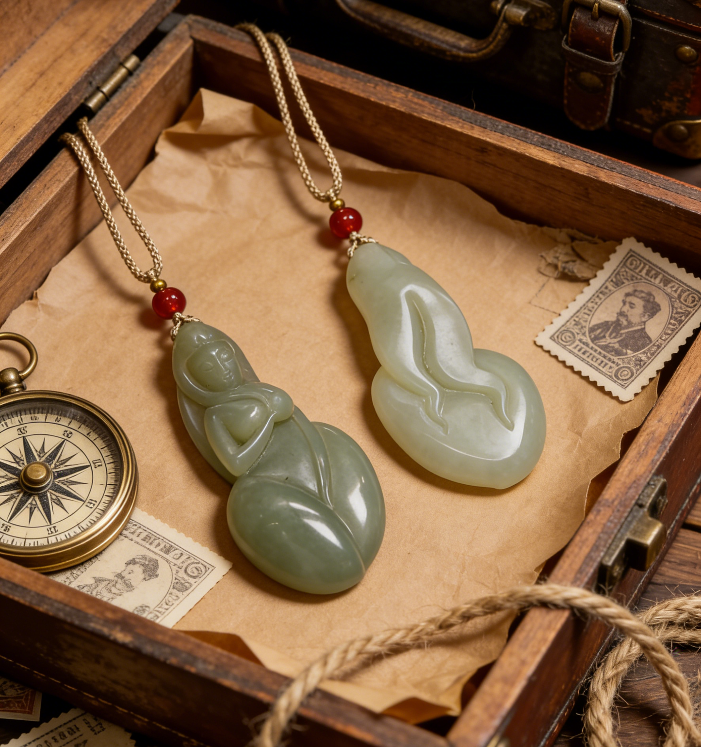 Noble Helper Jade Pendant, 30.5g Auspicious Figurine, Attract Patronage Charm, Good Fortune Talisman