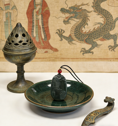 Wealth-Bringing Jade Mouse Pendant - “Money Mouse” Nephrite Carving, Approx. 20.3g, Symbol of Abundance & Fortune