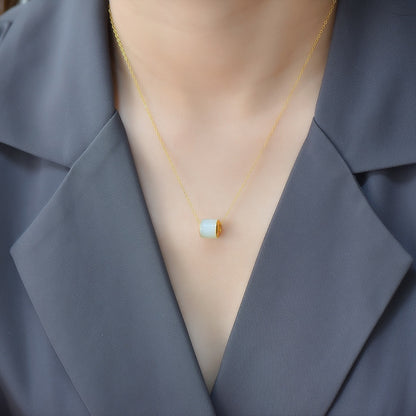 Hetian Jade LuLuTong Pendant Necklace