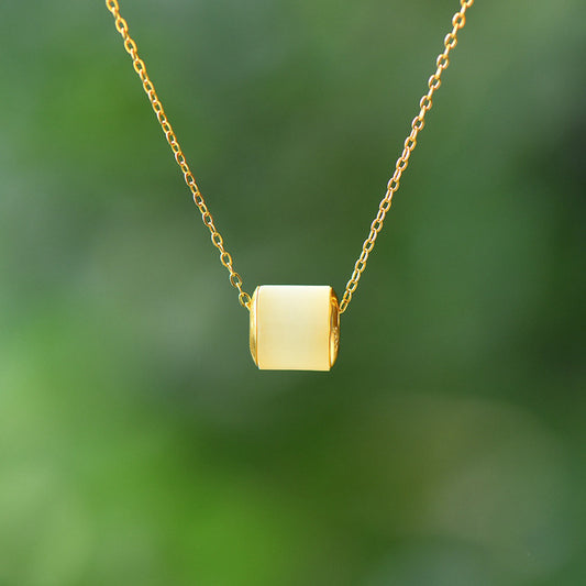 Hetian Jade LuLuTong Pendant Necklace