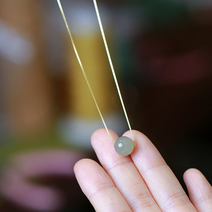 Hetian Jade “Smooth Fortune” Set – Necklace & Bracelet