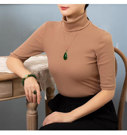 Hetian Jade Spinach Green Drop Pendant